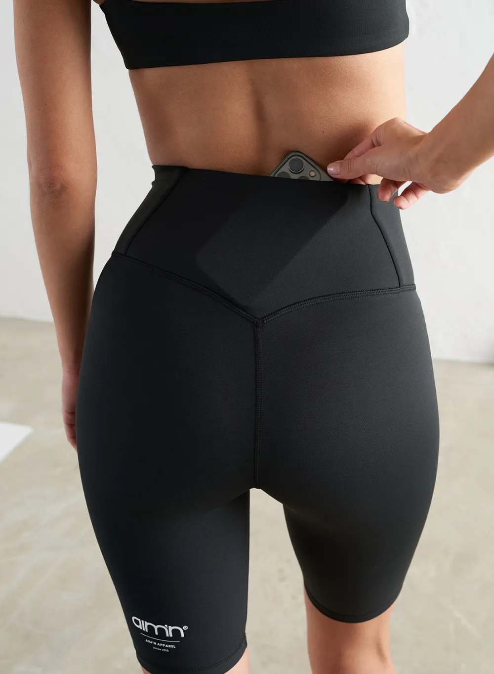 AIM’N Black Edge Core Biker Shorts