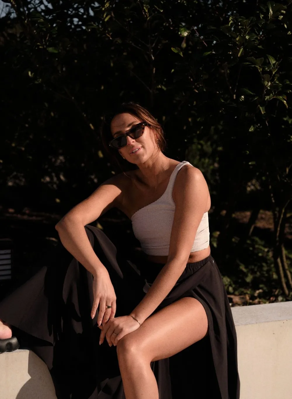 AIM’N Black Flowy Skirt