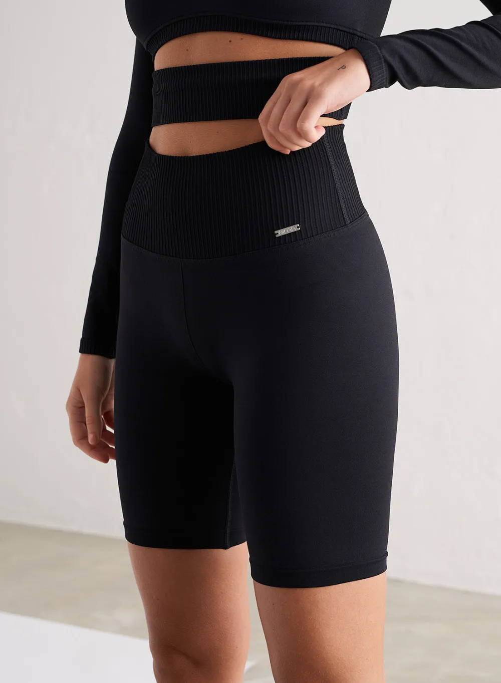 AIM’N Black Limitless Seamless Biker Shorts