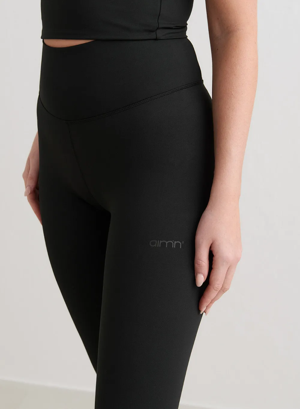 AIM’N Black Monochrome Core Flare Tights
