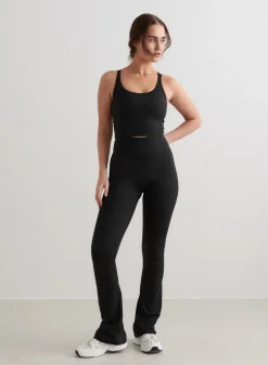AIM’N Black Monochrome Core Flare Tights