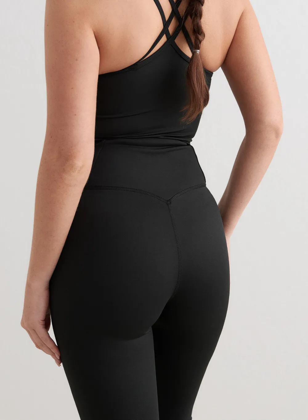 AIM’N Black Monochrome Core Flare Tights