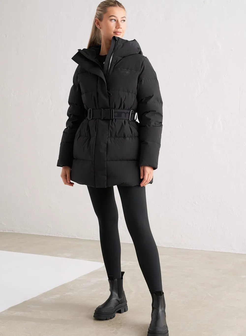 AIM’N Black Padded Parka
