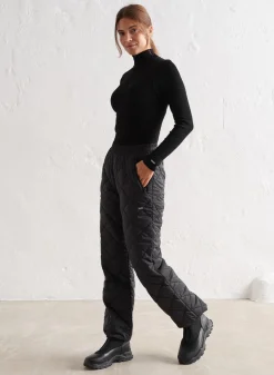 AIM’N Black Quilted Pants