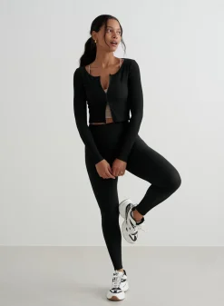 AIM’N Ribbed Performance Zipped Cardigan