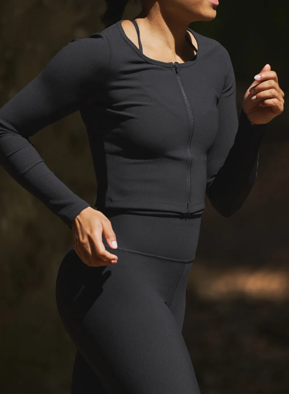 AIM’N Ribbed Performance Zipped Cardigan