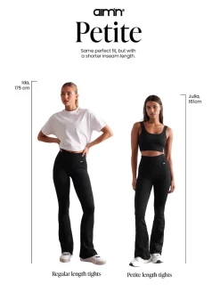AIM’N Ribbed Seamless Petite Tights