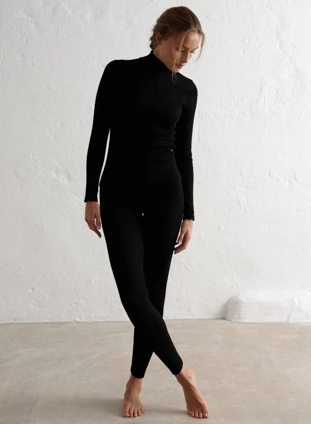 AIM’N Ribbed Wool Half Zip