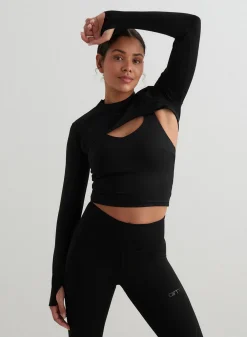 AIM’N Black Sculpting Long Sleeve Bolero
