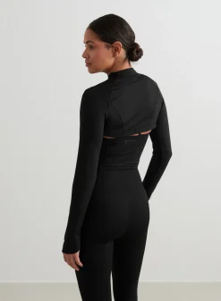 AIM’N Black Sculpting Long Sleeve Bolero