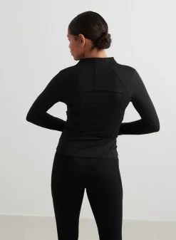 AIM’N Black Sculpting Zip Jacket