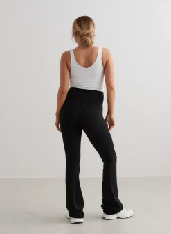 AIM’N Black Sense Maternity Flare Tights