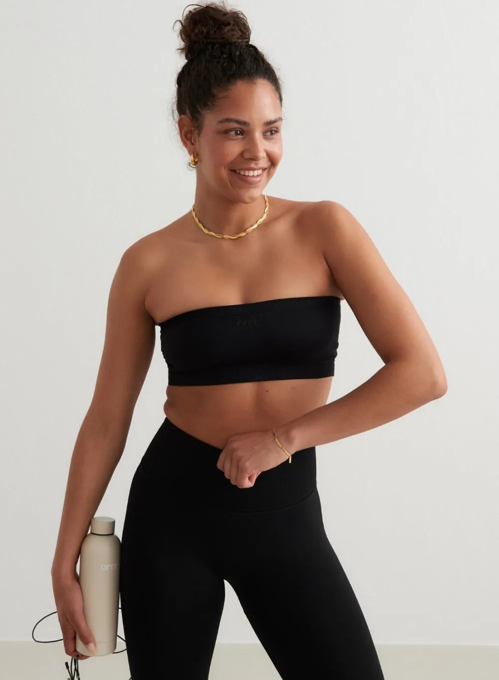 AIM’N Black Shape Seamless Bandeau Bra