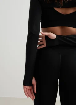AIM’N Black Shape Seamless Long Sleeve Bolero