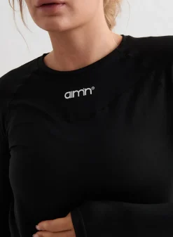 AIM’N Black Soft Basic Maternity Long Sleeve