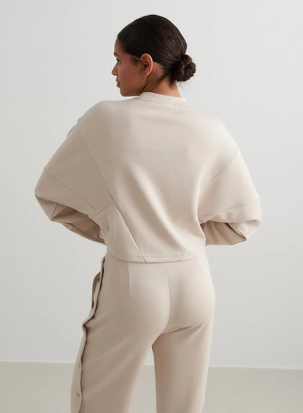 AIM’N Café Au Lait Comfy Block Sweatshirt