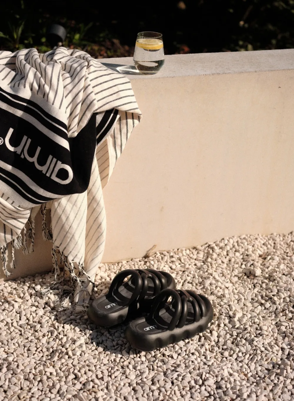 AIM’N Café Au Lait Striped Hamam Towel