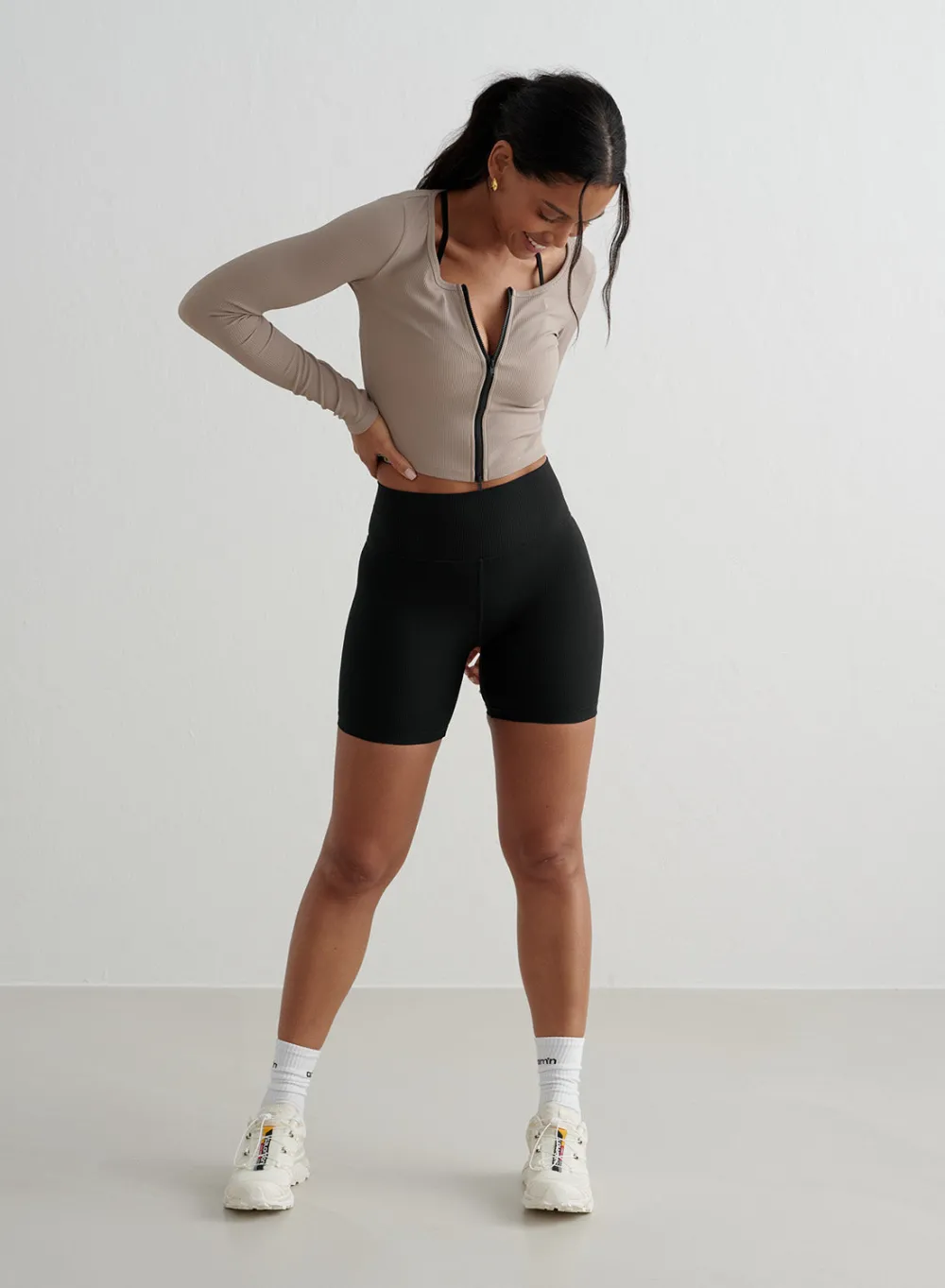 AIM’N Ribbed Performance Zipped Cardigan