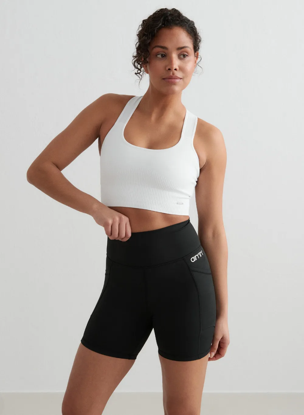 AIM’N Double Pocket Midi Biker Shorts