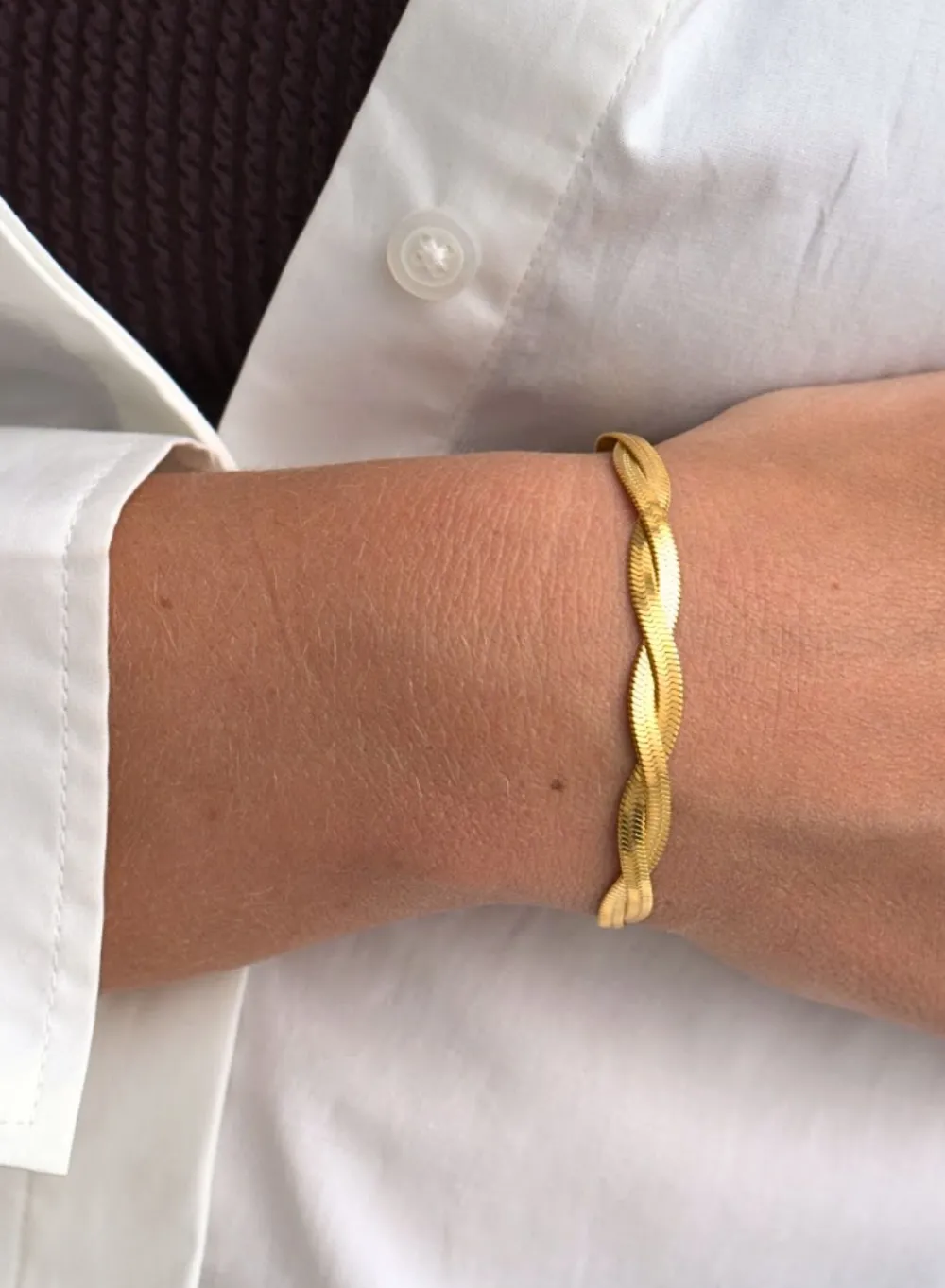 AIM’N Gold Waterproof Braid Bracelet