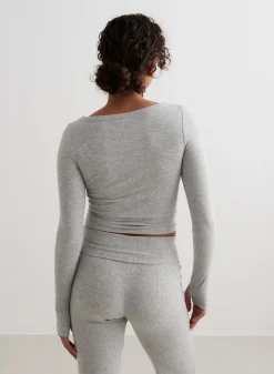 AIM’N Ease Ribbed Long Sleeve Top