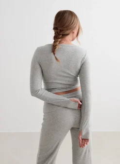 AIM’N Ease Ribbed Long Sleeve Top