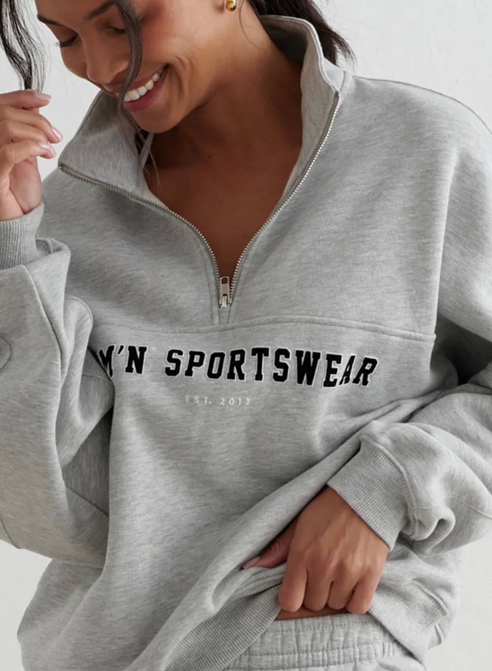 AIM’N Varsity Sweat Half Zip