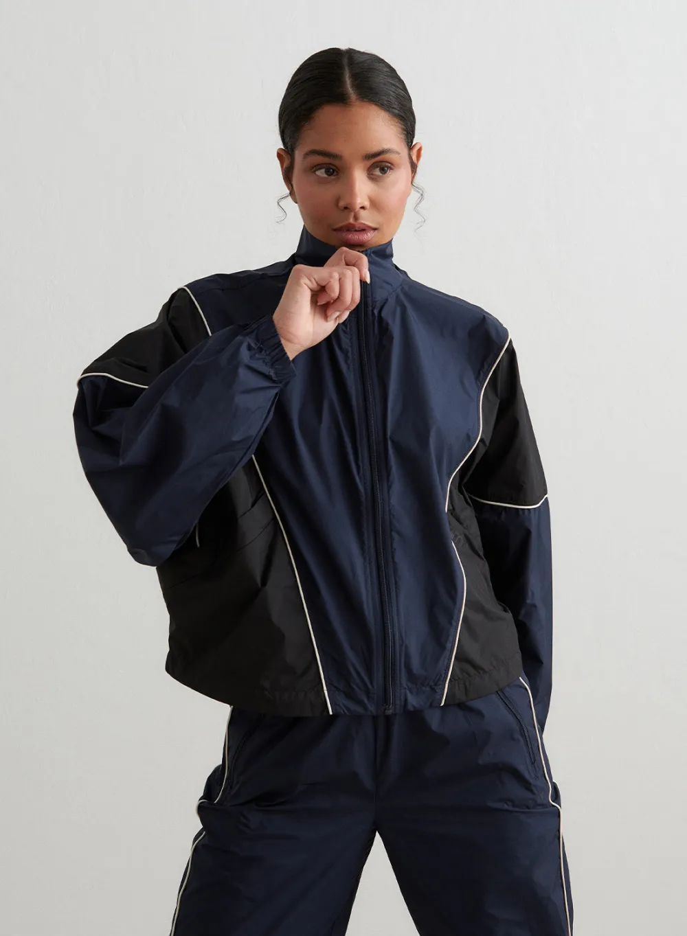 AIM’N Navy Balance Windstopper Tracksuit Jacket