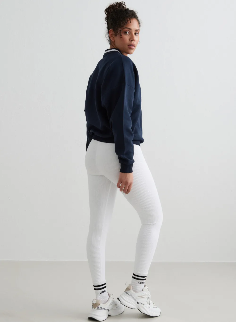 AIM’N Navy Pitch V-neck Sweatshirt