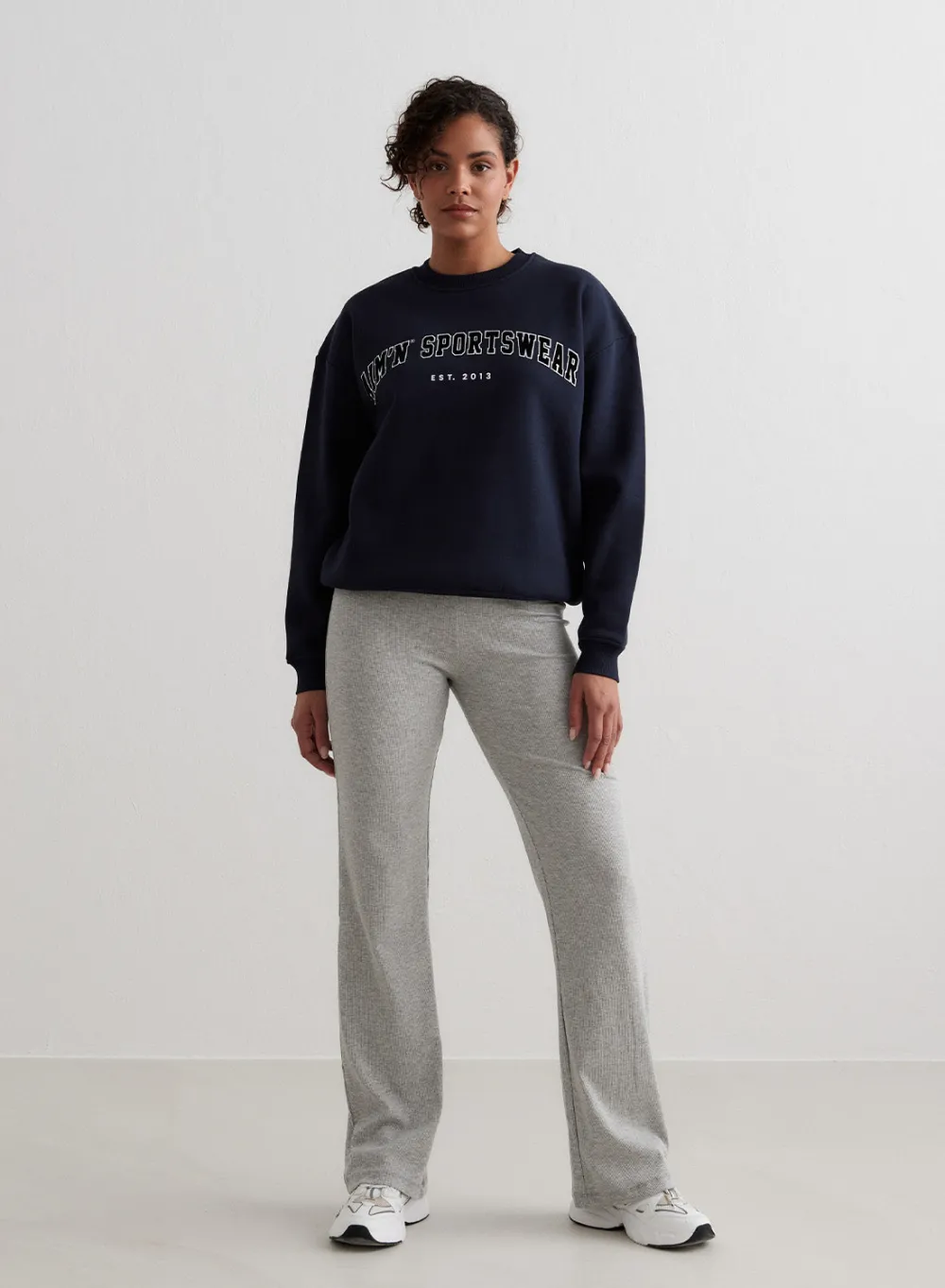 AIM’N Navy Varsity Sweatshirt