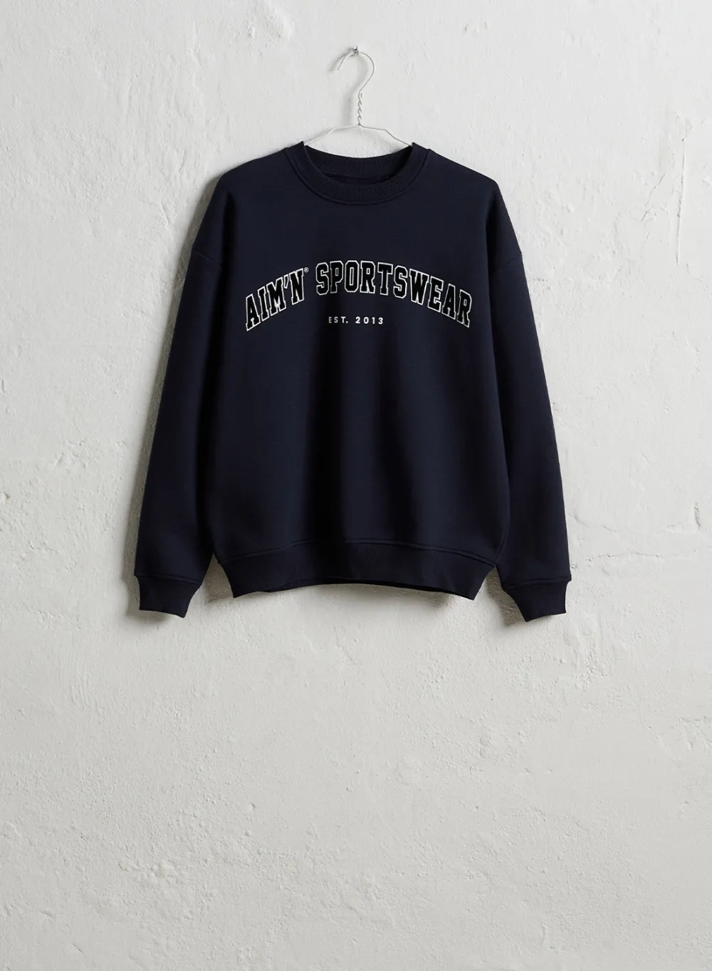 AIM’N Navy Varsity Sweatshirt
