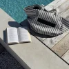 AIM’N Off-white Beach Tote Bag