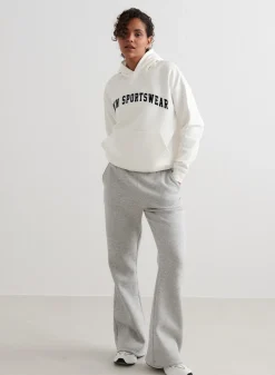 AIM’N Off-White Varsity Sweat Hood