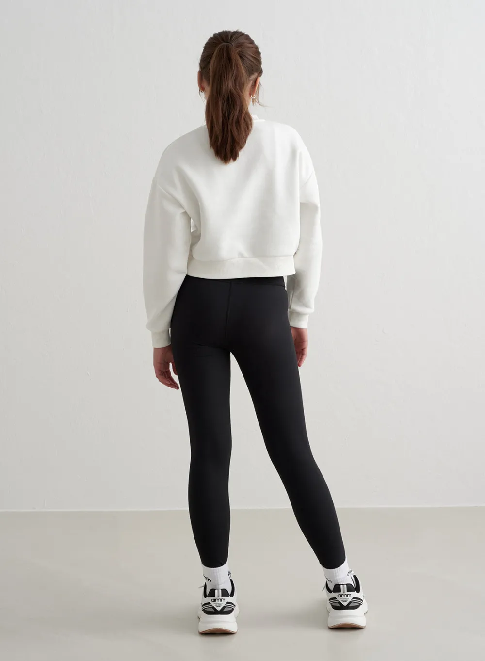 AIM’N Off-White Young Varsity Sweatshirt