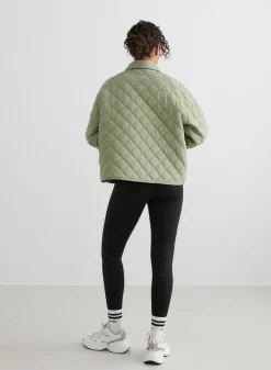 AIM’N Pale Khaki Quilted Femme Jacket
