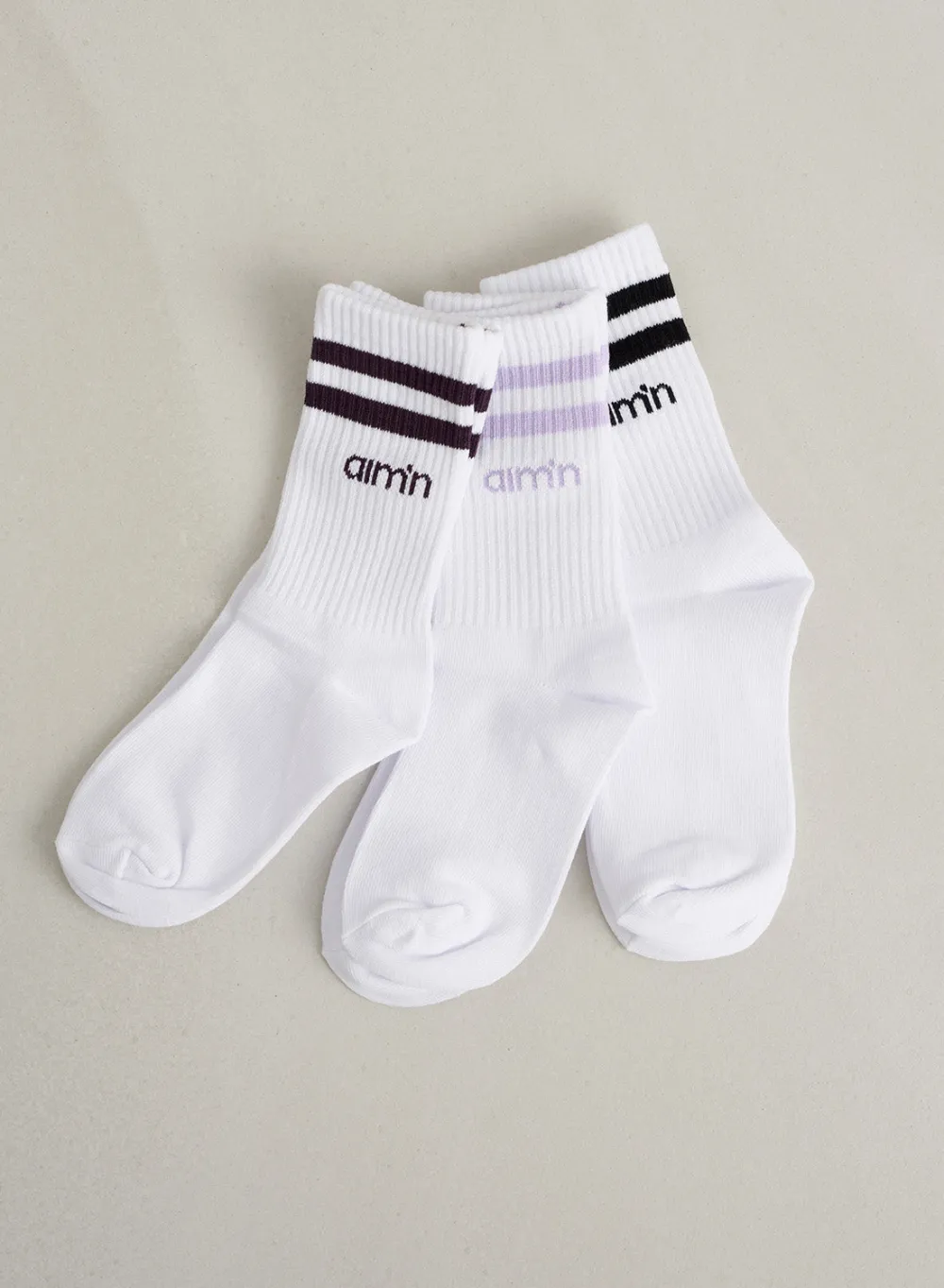 AIM’N Pale Lavender Young Aim High Socks 3-pack