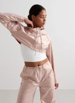 AIM’N Metallic Cropped Jacket