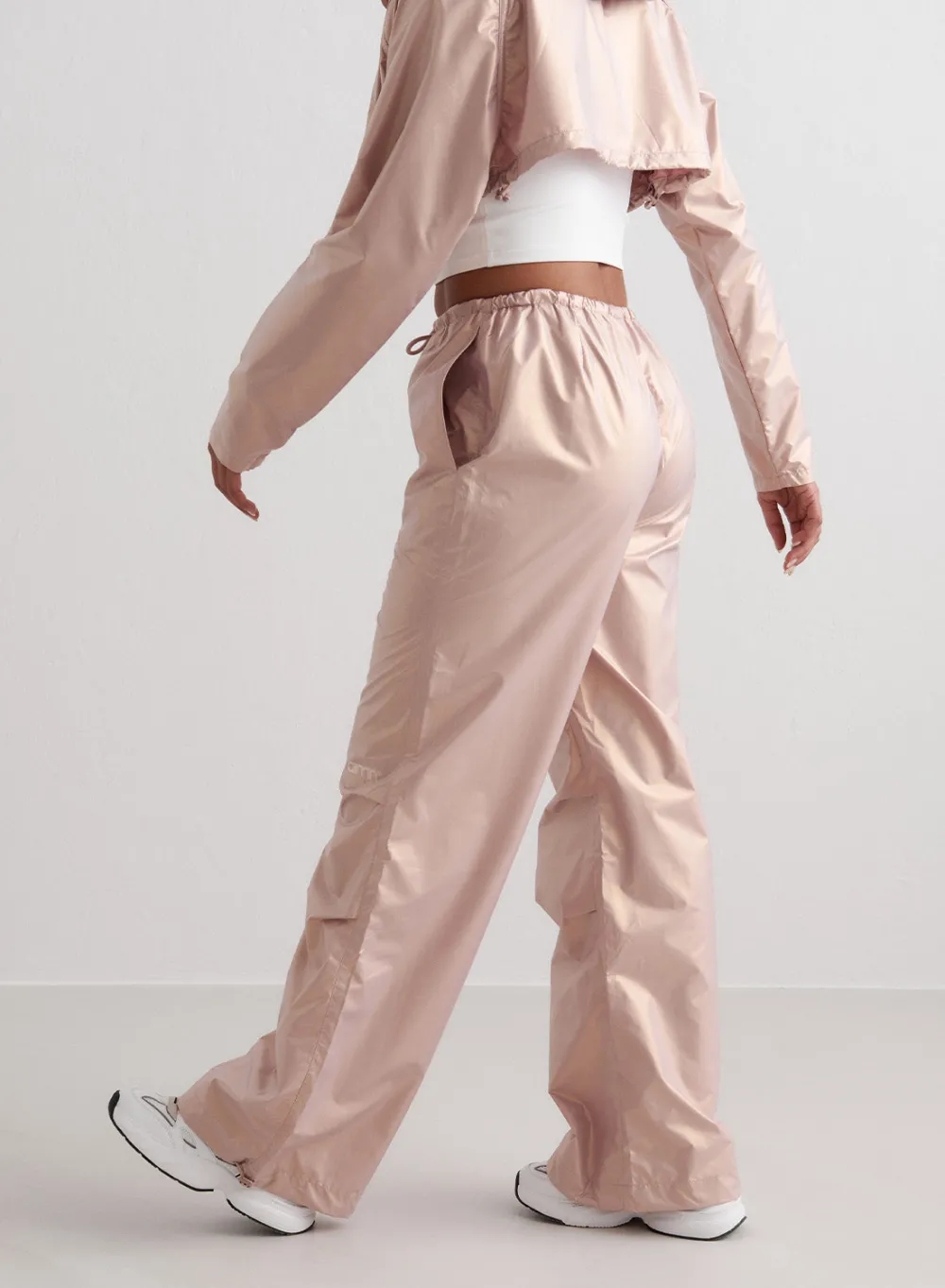AIM’N Metallic Plain Parachute Pants