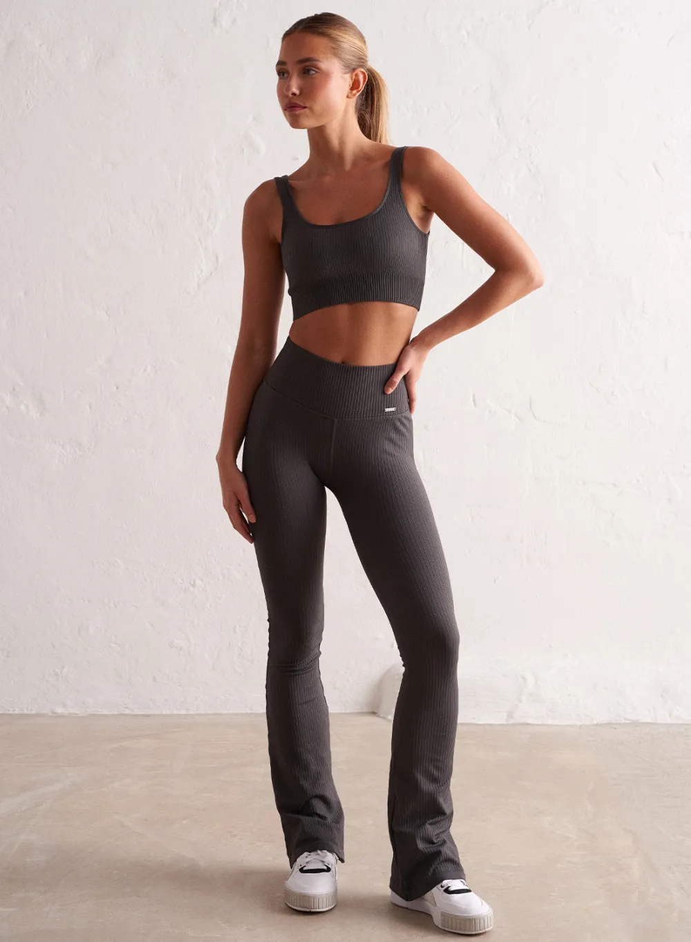 AIM’N Ribbed Seamless Flare Tights