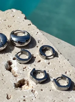 AIM’N Waterproof Angle Hoop Earrings