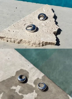 AIM’N Waterproof Drop Hoop Earrings