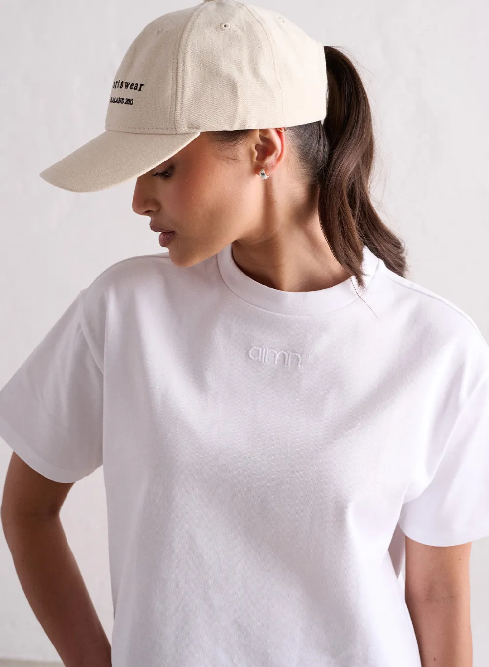 AIM’N White Boxy T-shirt