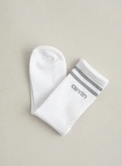 AIM’N White Reflective Aim High Socks