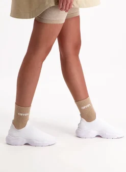 AIM’N White/Beige/Macchiato Aim'n Logo Socks 3-Pack